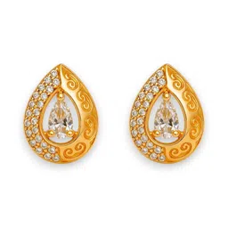 AccessHer Gold-Plated Brass Artificial Stones Studs-image-60