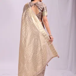 Astita Striped Woven Design Zari Organza Saree image 2
