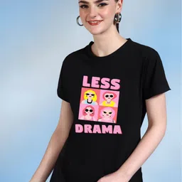 Moda Rapido Women Printed Bio Finish Applique T-shirt-image-73