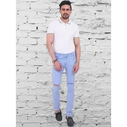 BuaGi Collection Men Regular Fit Mid-Rise Slash Knee Jeans-picture-24