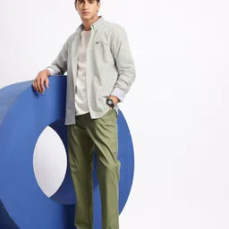 Aeropostale Micro Checks Button-Down Collar Pure Cotton Casual Shirt image 3