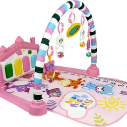 Baby Play Gym Mat And Piano for Kids 0-12 Month Lights & Music Activity Toys-image-0