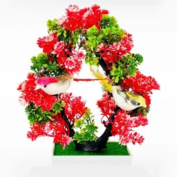 Dekorly Multi Plastic Fern Artificial Flowers & Plants With Pot image 3