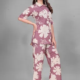 VenderVilla Printed Shirt Collar Shirt With Printed Trousers Co-Ords image 2