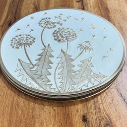 Dakshya Industries 2-Pcs Printed Round Table Placemats-picture-36