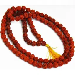 Divine souvenirs Unisex Rudraksha Beaded Minimal Chain-picture-33