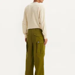 levi's Men's Olive Loose Fit Cargo Trousers image 5