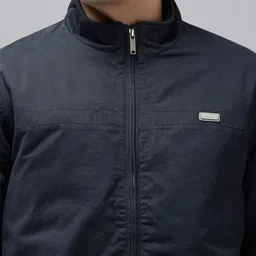ColorPlus Mock Collar Pure Cotton Bomber Jacket image 4