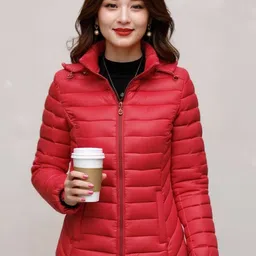 Mast & Harbour Women Mock Collar Solid Puffer Jacket-picture-33