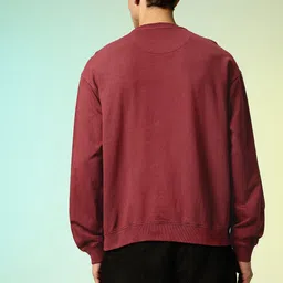 HRX by Hrithik Roshan Round Neck Pure Cotton Relaxed Fit Sweatshirt image 4