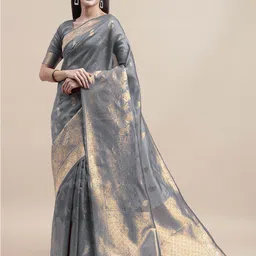 Maroosh Woven Design Zari Banarasi Saree-image-43