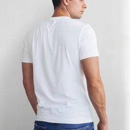 Seekbuylove Men Pure Cotton Typography Printed Bio Finish Regular Fit T-shirt image 3