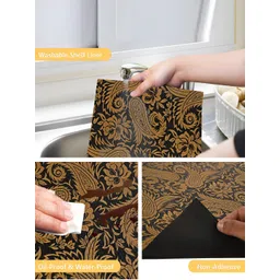 Aura Gold-Toned Set of 1 Water Resistant Shelf Liner Organisers image 5