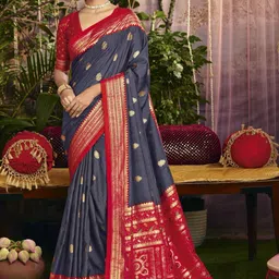 Sangria Printed Saree With Blouse-picture-41