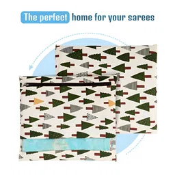 Aura Grey 8 Pieces Checked Cotton Multi-Utility Organisers image 3