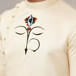 PulseIQ Men Ethnic Motifs Printed Kurta image 3