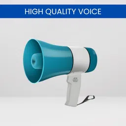 syara King Bhopu with High Volume Speaker, Battery Backup and Recording FeatureE255 Handheld Megaphone and Rechargeable Siren Loudspeaker With USB/Memory CardH175 Outdoor PA System image 1