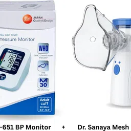 Dr.Sanaya MN-R02 Mesh Nebulizer with A&D UA-651 Automatic Upper Arm Blood Pressure Monitor Nebulizer-image-26