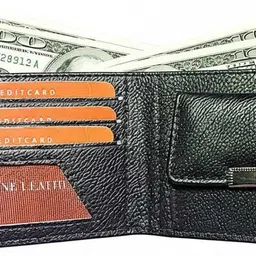 kymmo Men Casual, Evening/Party, Formal, Travel Black Artificial Leather Wallet image 2