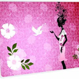 Galaxsia Floral Girl D2 Vinyl Laptop Skin/Sticker/Cover/Decal Compatible vinyl Laptop Skin Compatible for 14 inch-picture-20