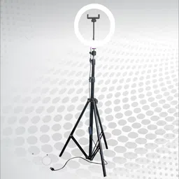 SHINEON 10" Big LED Selfie Light with Tripod Stand 7 Feet with 3 light modes Falsh Ring Flash-picture-19