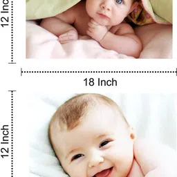 craft qila Set of 6 Cute Baby Combo Posters | Smiling Baby Poster | Poster for Pregnant Women | HD Baby Wall Poster for Room decor (12x18-Inch, Thick Paper) Fine Art Print image 3