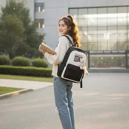 walson Medium 30 L Laptop Backpack Trendy Kawaii Backpack For College or School Backpack | Standard Backpack image 5