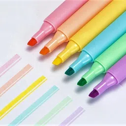 definite Pastel Shades Big Highlighter for Office College School Notes Highlighting image 3