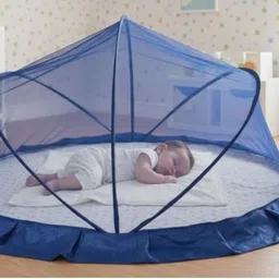 ya enterprise Baby mosquito crib blue HDPE - High Density Poly Ethylene Washable Infants Mosquito Net image 1