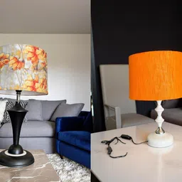 autowhrib Classy Table Lamp 46 cm, Textured Shade Hand Crafted Lamp Table Lamp-picture-25