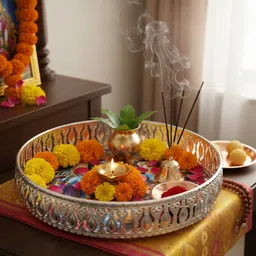 elitekitch Beautiful Heavy German DISH TRAY Floral Radha-Krishna Full - CDT1 Tray image 5