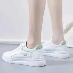 xedow White Trending Stylish Casual Shoes For Girls Sneakers For Women image 2