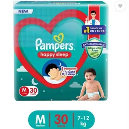pampers PAMPER HAPPY SLEEP KIDS DAIPER FOR SOFT SKIN FOR A HAPPY NAP - M image 1