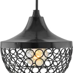Glossy Black Hanging Goblet Light, Ceiling Light, Nordic E27 Pendant Pendant Lamp Ceiling Lamp-image-41