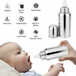 wagwanfly Anti-Colic Slim Regular Neck Essential Baby Feeding Bottle - 240 ml image 2