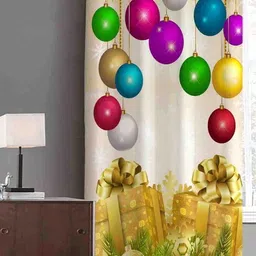 manvicreations 213 cm (7 ft) Door Polyester Room Darkening Curtain Single Curtain-picture-25