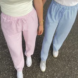 bliez Pack of 2 Women cotton strips pyjama in the color Pink and Blue ,pack of 2 Women Pyjama-picture-27