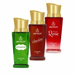 JOHN PHILLIPS Set of 3 Eau De Parfum - Attarful + Chocolate + Magic Rose - 60ml Each-picture-30