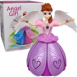 Angel Girl Dancing Musical Doll with 360° Rotation, Flashing Lights & Music-image-95