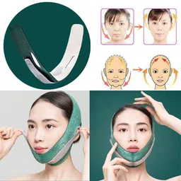 crazyabbs Face Slimming Strap,Chin Up Patch Double Chin Reducer Strap Face Lifting Belt Face Shaping Mask image 3