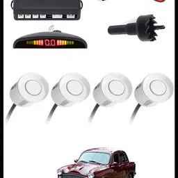 peeps store Car Premium 4 White Reverse Parking Sensor-AP25N694 Car Premium 4 White Reverse Parking Sensor-AP25N694 Parking Sensor-picture-25