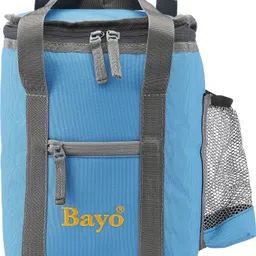 bayo Sky Blue Polyester Tiffin Lunch Bag for school Office,college,& picnic Waterproof Lunch Bag image 1
