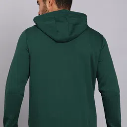allen solly Men Full Sleeve Solid Hooded Sweatshirt image 4