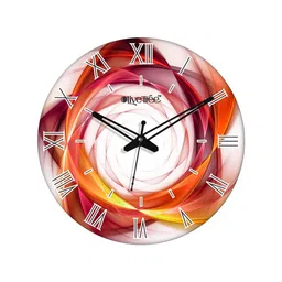 olive tree Crawler Multicolour Engineered Wood Wall Clock image 4