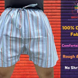 sekda’s-aesthetic in theism Pack of 2 Men's Khadi Cotton Wooven Patta Lattha Underwear Nikkar Kaccha Jhangiya XL Size Striped Men Brief image 4