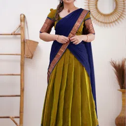 r k infinitive Solid Semi Stitched Lehenga Choli-picture-29