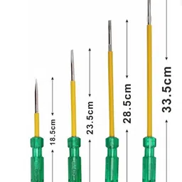 mazboot Set of 4 with 33.5cm Screwdriver, 8 Inch Plier, 10 Inch Pipe Wrench Standard Screwdriver Set image 3