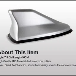 fieryfrost Car Shark Fin Antenna (Replacement Antenna,White Whip Vehicle Antenna image 4