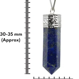 reiki crystal products Natural Certified Lapis Lazuli Pencil Pendnat Crystal Pendant Lapis Lazuli Stone image 3