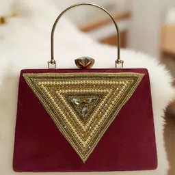 Party Maroon Clutch-image-59